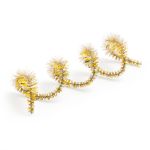 Проволока синельная блестящая Цветок 12 мм / 300мм, 15 шт, Astra&Craft (B-045 золотой)