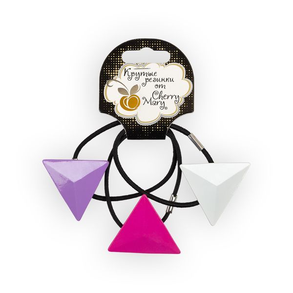 Набор резинок для волос V/R6043, 15 шт (5х3 шт), №01 ассорти, Cherry Mary V/R6043