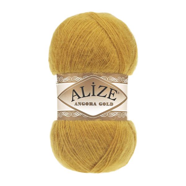 Пряжа Alize (Ализе) Angora Gold / уп.5 мот. по 100 г, 550м, 002 шафран A