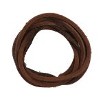 Шнур кожа натуральная ⌀3.0 мм / 1 метр, дизайн 301, 100% кожа, т.коричневый