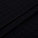 Канва Aida 14 ct, 150х100 см, 92% хлопок, 8% терилен, черный в клетку, Gamma K04R