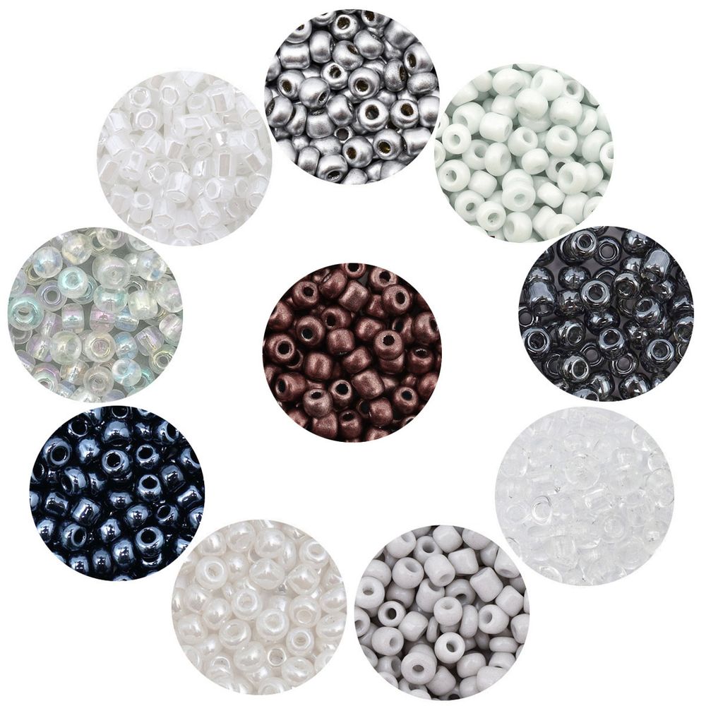 Набор бисера №2 (бисер, рубка) в тубе, 10 цветов, Astra&amp;Craft