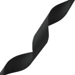 Лента репсовая (в рубчик) 25.0 мм / 18,28м (аналог 7702721) (160 черный)