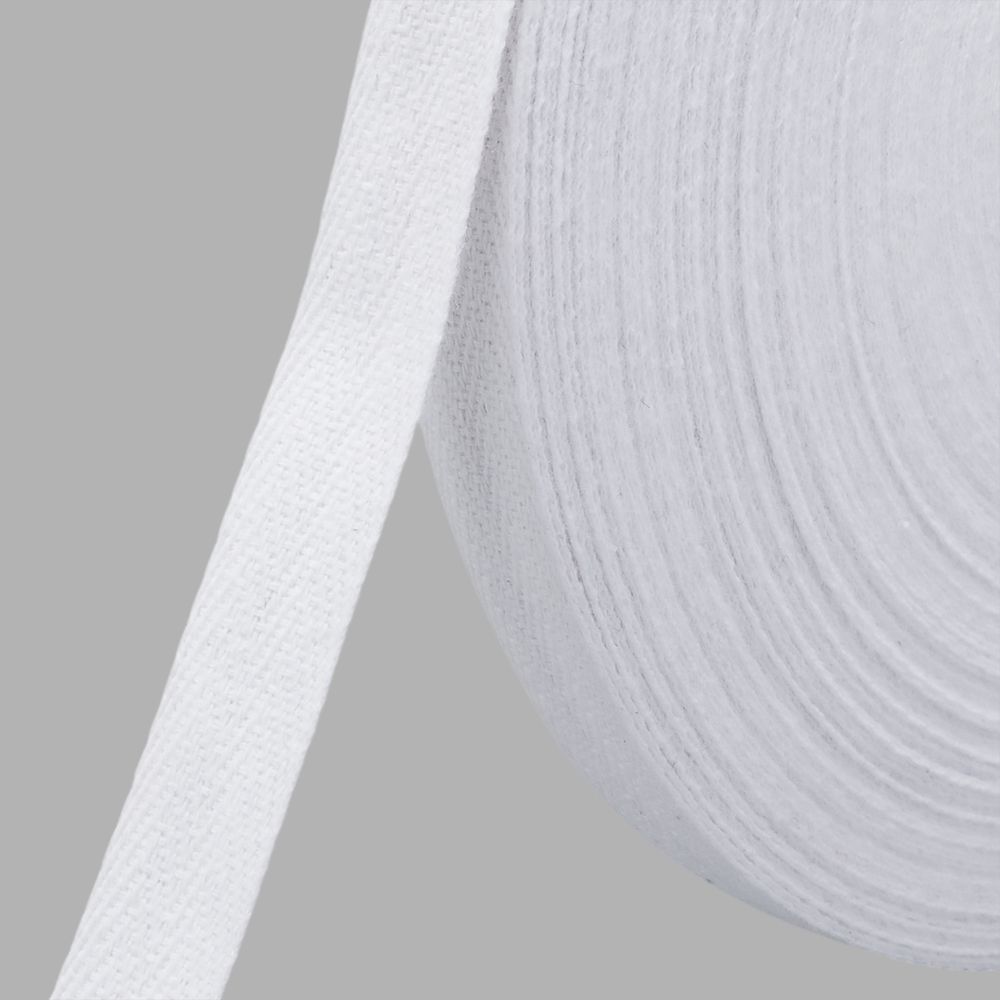 Тесьма (лента) киперная (100 х/б) 15 мм / 45.72 метра, 70 белый, 6190-2024