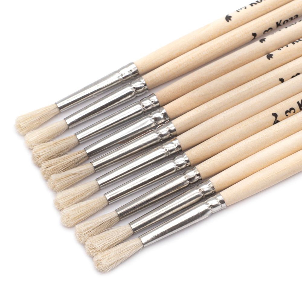 Кисть коза школьная №3,10 шт