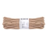 Шнур круглый х/б ⌀5.0 мм, 10 м, 230 св. бежевый, Gamma 5В500 ХБ