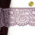 Кружево эластичное (стрейч) 90мм YSTL00839/N, цв.L620 морской туман уп.25м, Kruzhevo