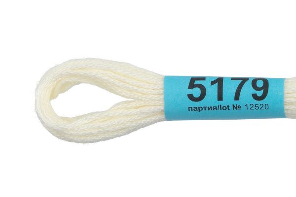 Мулине Gamma 100% хлопок, цв.5179 бл. желтый, 24 мотка по 8 метров