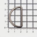 Полукольцо литое металл 30.0 мм (in), (внешн. 35х23 мм), 2 шт, Hobby&Pro, чер.никель