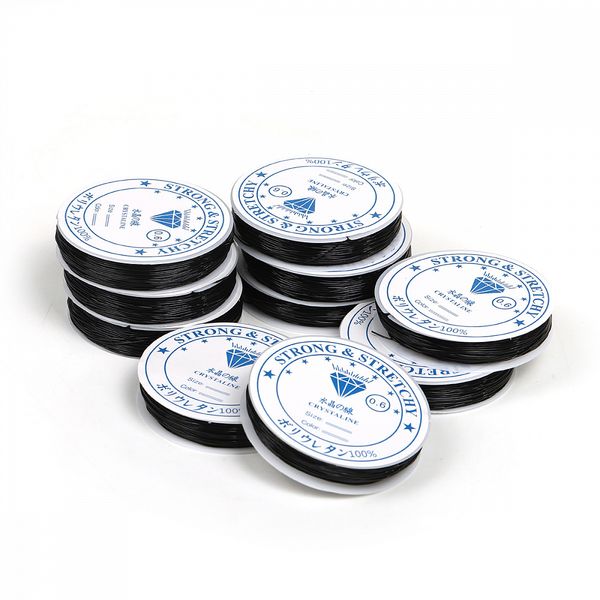 Нить силиконовая 0.6 мм, ТВ 0215-1012 цв.черный 10х30 метров