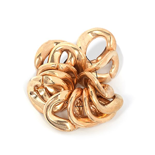 Бусины пластик под металл 25х21 мм, 5014 цв. золото, 50 г