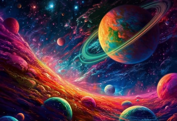 Пазл 500 элементов, Неоновый космос, PZL-500/49, Фрея