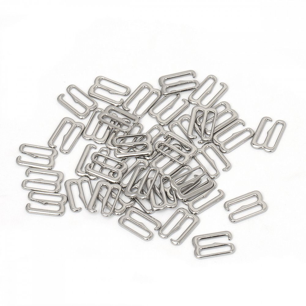 Крючки для купальника металл 10.0 мм, 910.SW цв.никель, уп.100 шт