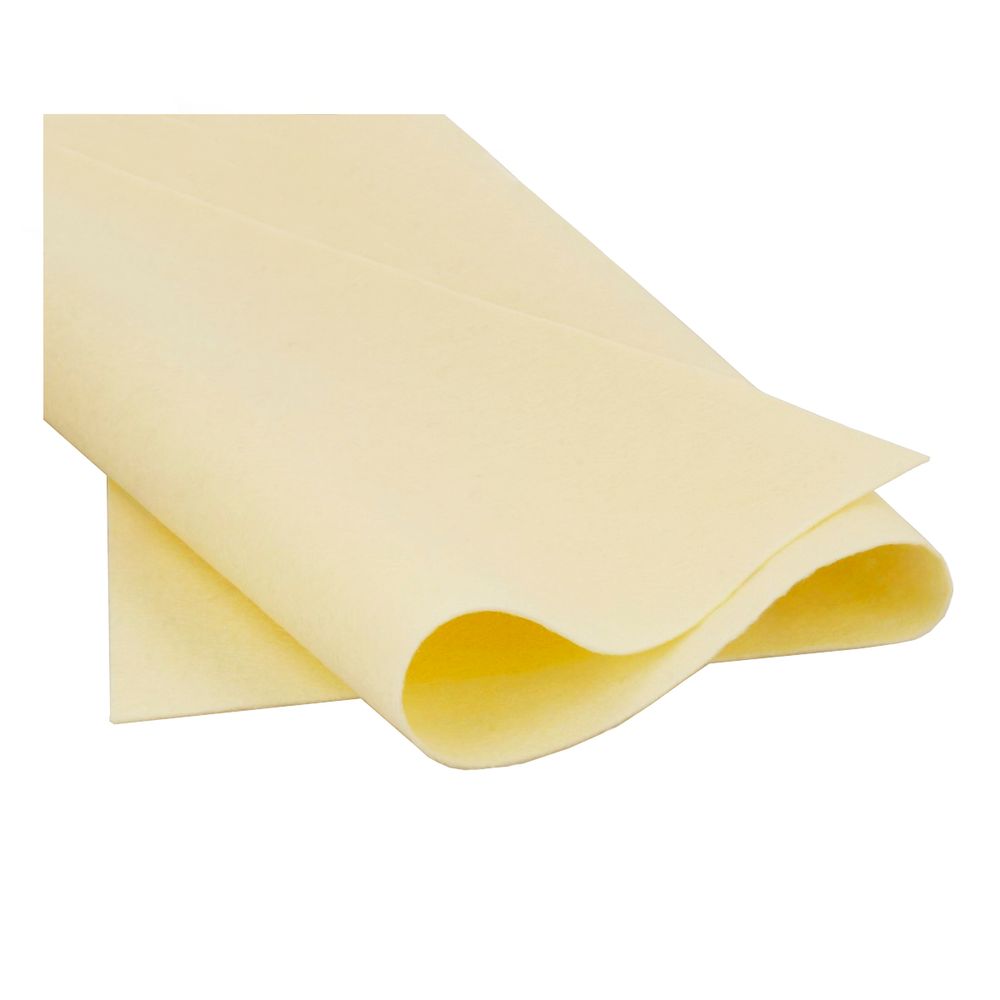 Фетр листовой 1 мм, 30х45 см, 60% вискоза, 40% шерсть, 321 шампанское, Gamma А-270/250