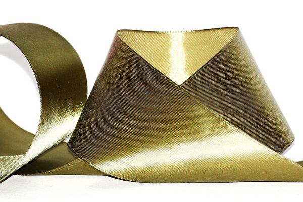 Лента атласная 1-сторонняя 50.0 мм / 33±2 метра, 144 т.хаки, Gamma