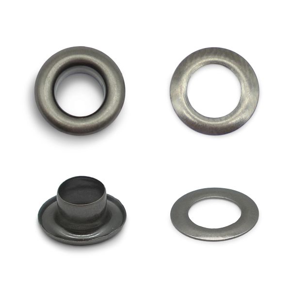 Люверсы металл ⌀_5.0 мм (внутр.), чер.никель, 100 шт, BIG