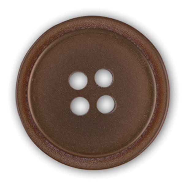 Пуговицы 4 прокола костюмные 15 мм, 24 шт, D033 коричневый, Gamma OXG 0002