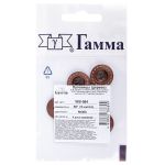 Пуговицы 4 прокола 18 мм, 4 шт, дерево, №300 коричневый, Gamma WB-084