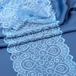 Кружево бельевое эластичное 180 мм / 3 м, TBY.L1351, цв.L3090 голубой, Kruzhevo