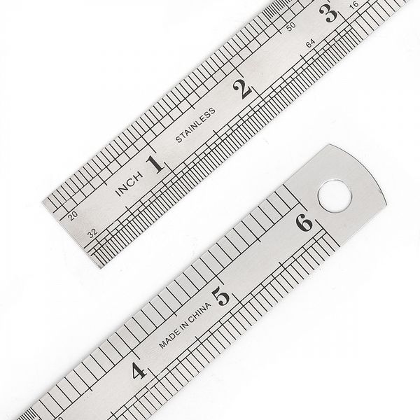 Линейка стальная Maxwell 15 см / 0.32 мм, MAX.8110 ПВХ чехол