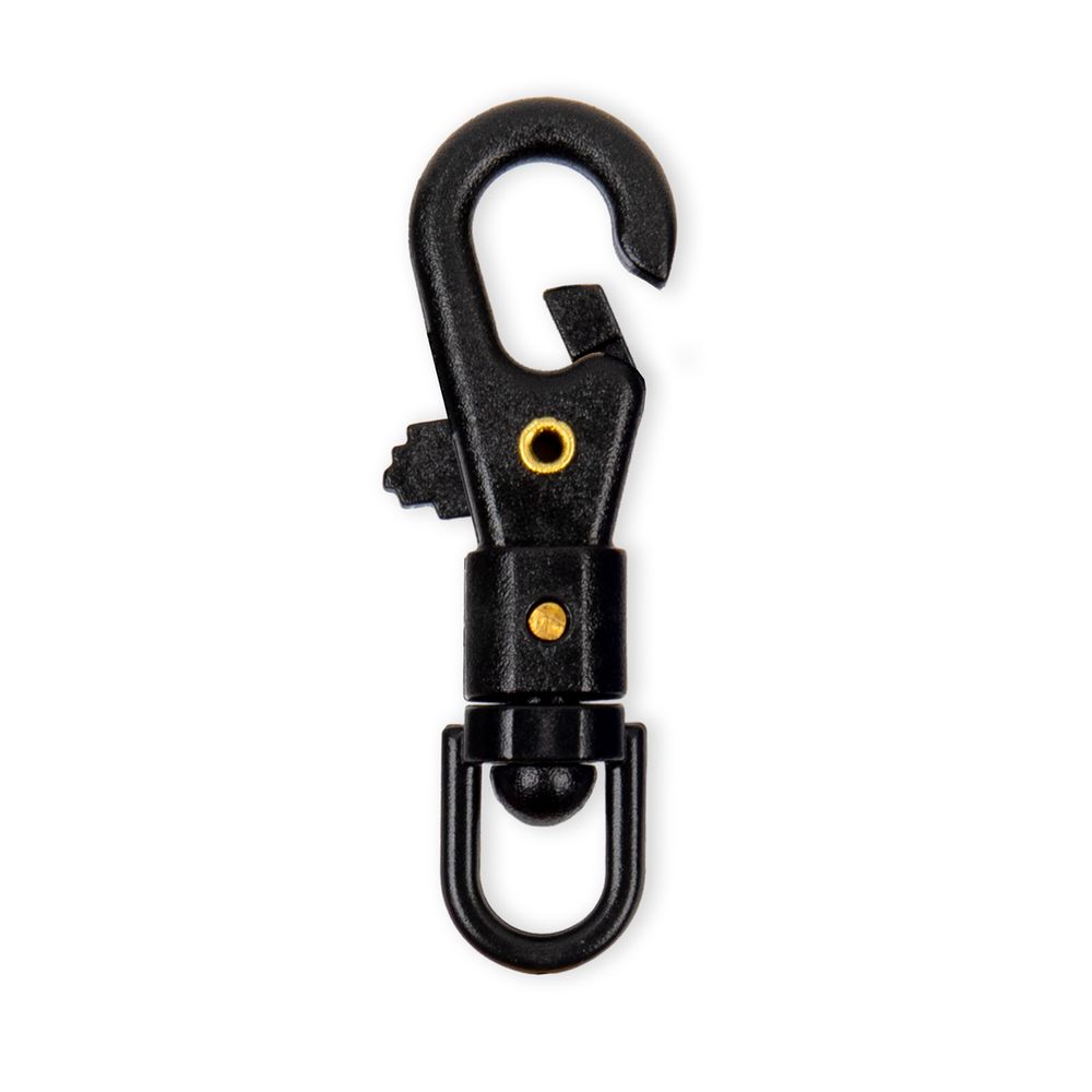 Карабин пластик 14 мм, 10 шт, №07 черный, Gamma GHB004