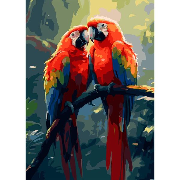 Картина по номерам Cristyle, Попугаи Ара, 40х50 см