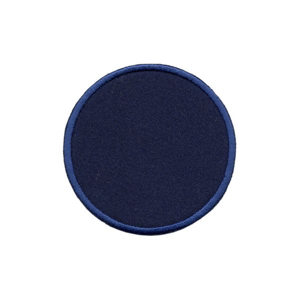 Термоаппликация Круг, 73х73мм (10 шт) (синий), 011