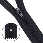 Молния спираль (витая) Т3 (3 мм) 1 зам., н/раз., 20 см, автомат, черн, 30090, 10 шт