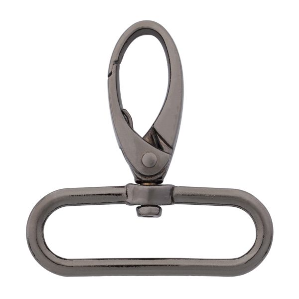 Карабин металл 40 мм (48х52 мм), цв.чер.никель, 20 шт