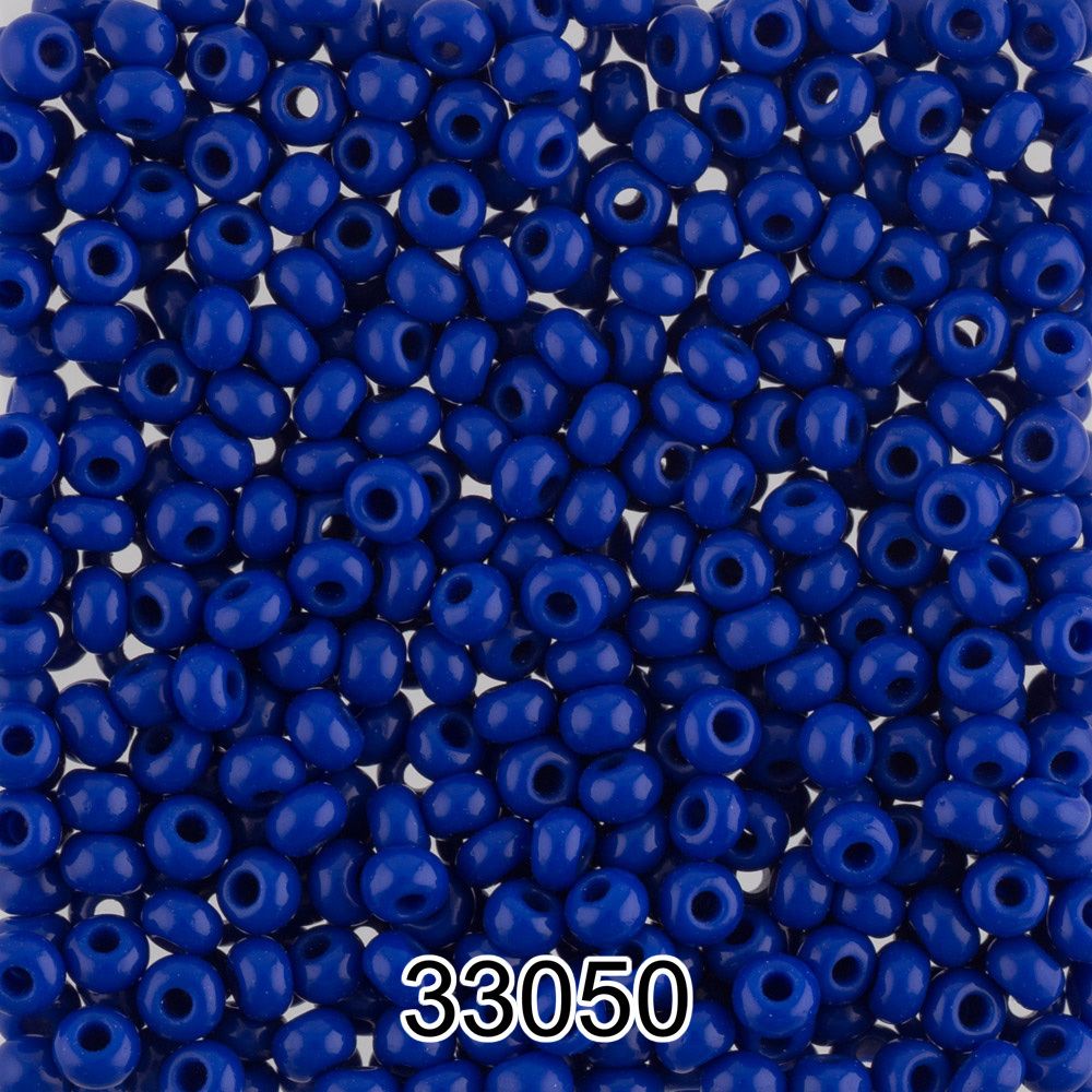 Бисер Preciosa круглый 10/0, 2.3 мм, 500 г, 33050 (Ф104) яр.синий