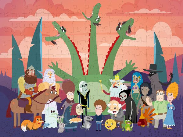 Пазл деревянный 150 элементов, CMF-PZLD-011 Петя, волк и компания, Фрея