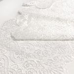 Кружево бельевое эластичное 240 мм / 25 м, 40992, цв.001 белый, Kruzhevo