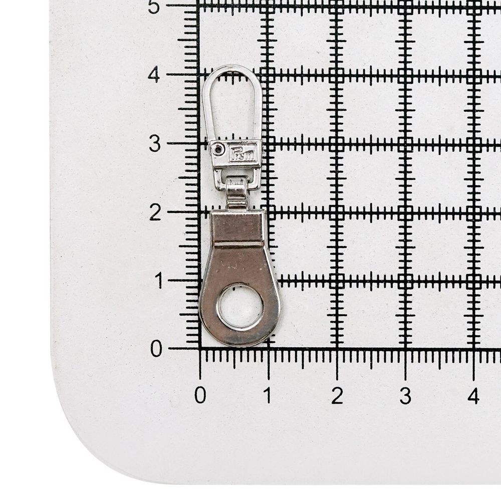 Пуллер для молнии люверс, металл, серебристый, Prym, 1 шт