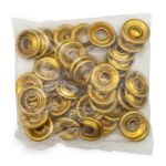 Кнопка клямерная ⌀28.0 мм, золото, (2 часть к S090659), (ЧАСТЬ B), 50 шт, S090660, BIG
