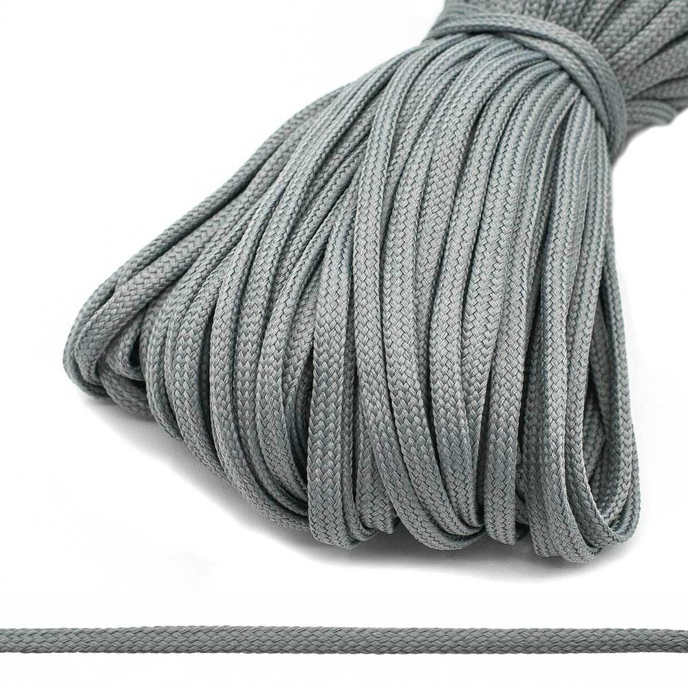 Шнур плетеный 8.0 мм / 100 метров, 012 серый