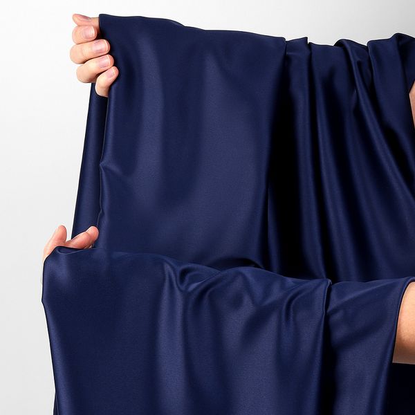 Атлас стрейч для нижнего белья 107 г/м², 125 см / 25 метров, 0180 цв.061(05) темно-синий