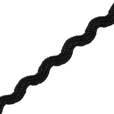 Тесьма вьюнчик, 3 мм, 30 метров (черный), 30 метров