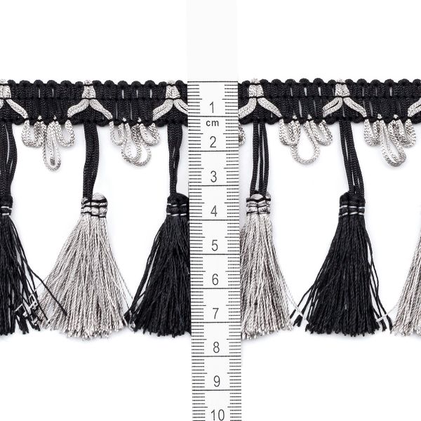 Бахрома отделочная 115.0 мм / 10 метров, с кистями, (115-230), 878