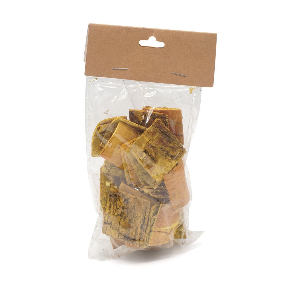 Декоративные элементы из коры дерева "Квадратики", 3см, 30 шт/уп, желтый