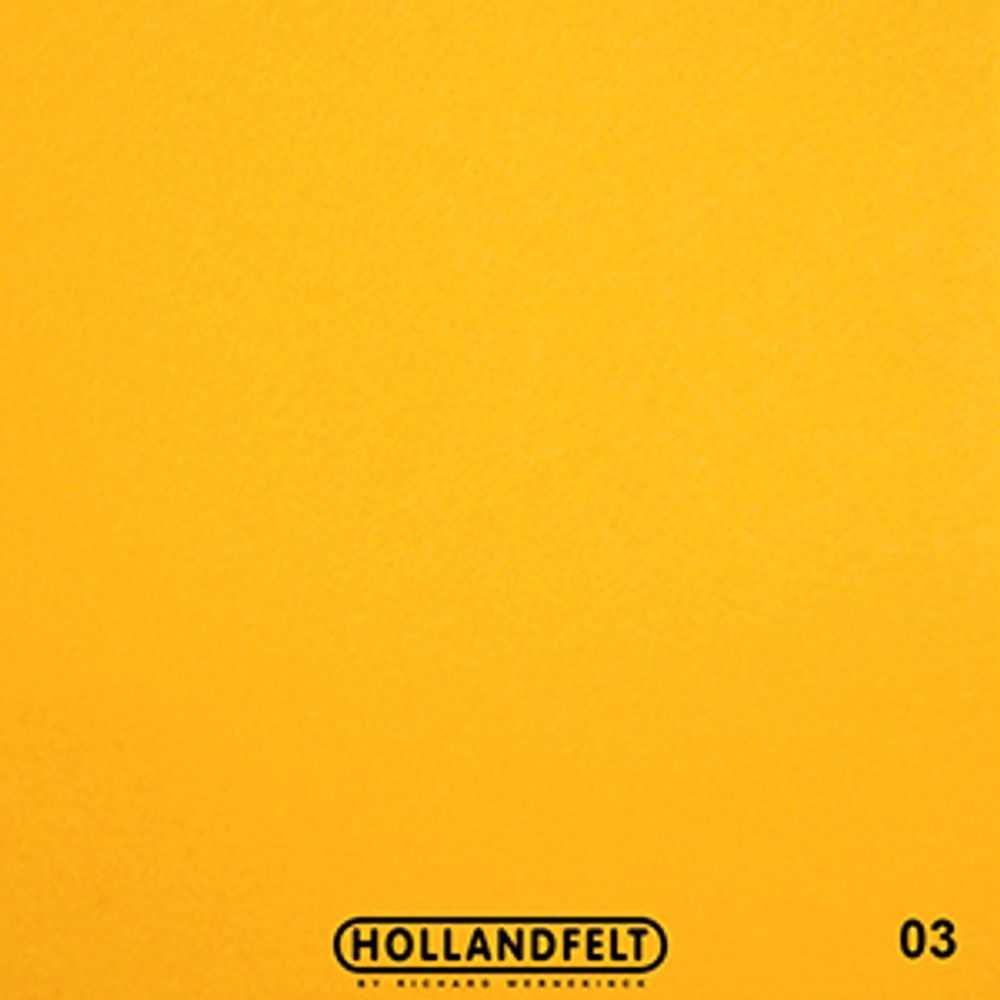 Войлок натуральный 20х30 см, толщ. 1 мм, Richard Wernekinck Wolgroothander, цв. 03, темно-желтый