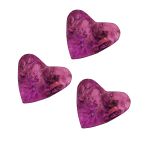 Декоративные элементы из коры дерева Сердце, 5см, 10 шт (розовый) YW025