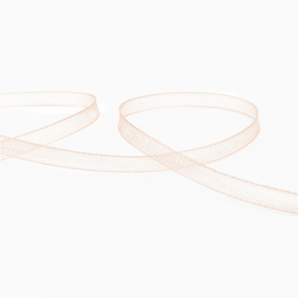Лента капроновая (органза) _3.0 мм / 45.7 метров, 003 бл. кремовый, Blitz OR-3