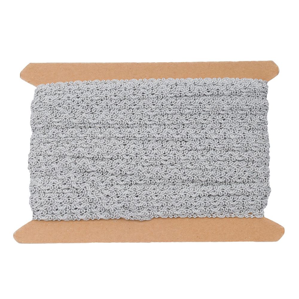 Тесьма 10мм / 50м (06 серебро), 23-2505