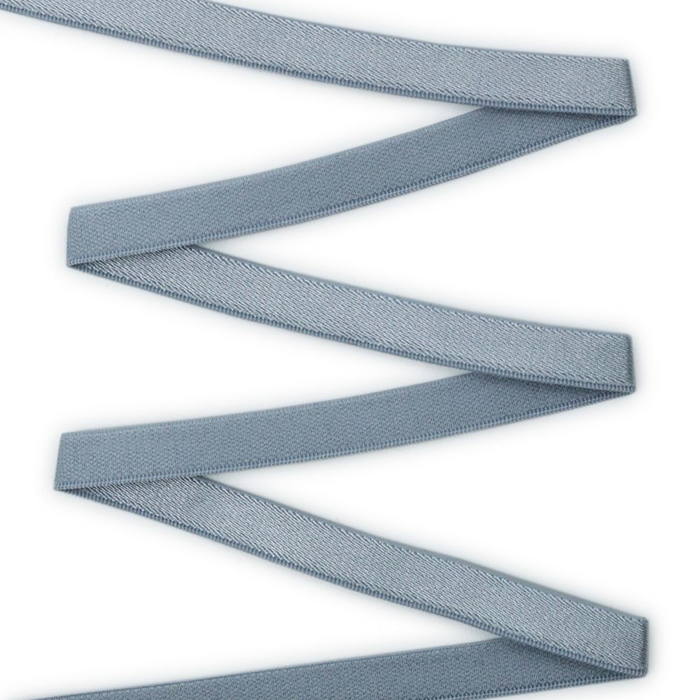 Резинка бельевая (бретелечная) блестящая 10.0 мм / 50 метров, св.серый, ML177.010