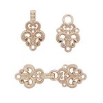 Крючки пришивные декоративные 59х20 мм, gold, 6 шт