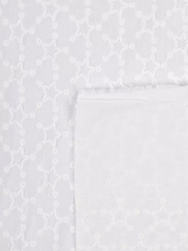 Ткань шитьё (прошва) 100 г/м², 150 см / 2 метра, TBY.Emb.8228.1.2, цв.01 белый