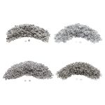 Кнопка рубашечная (джерси) открытая ⌀9.5 мм, ≈1440 шт, МЕТАЛЛ, эмаль, 101 белый матовый, NEW STAR