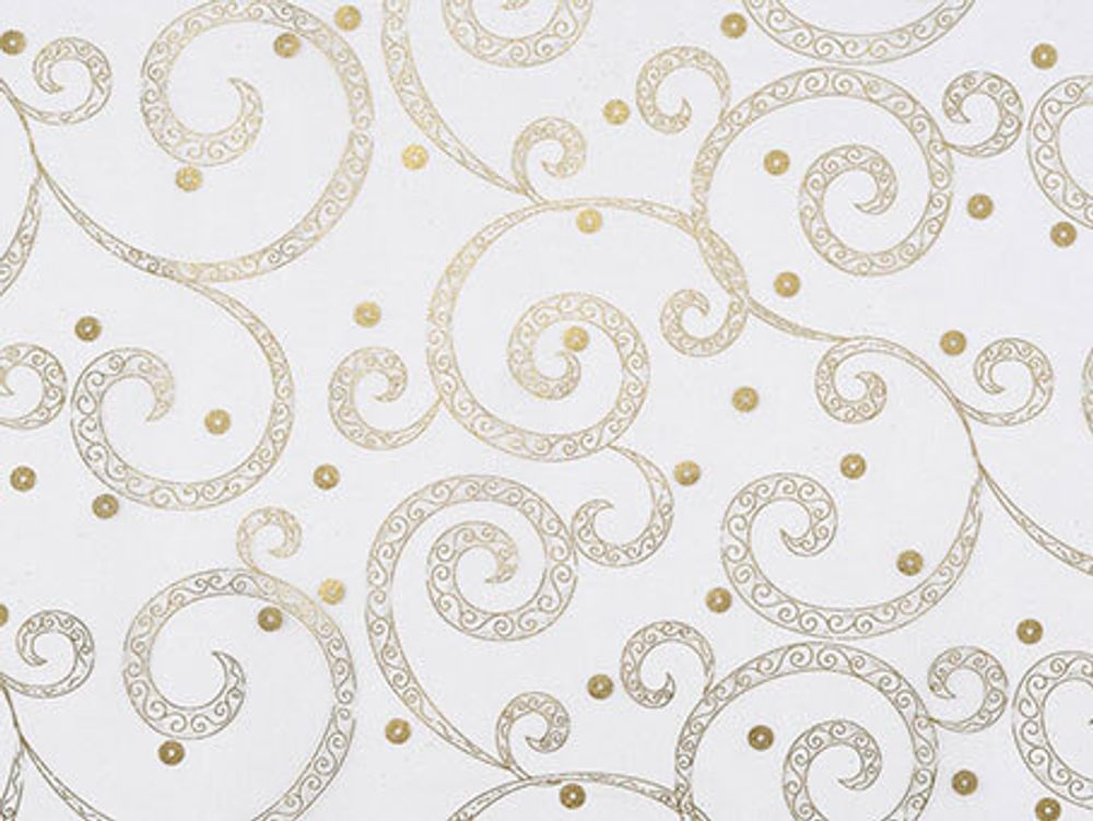Ткань для пэчворка Knorr Prandell, Polymat ForA©, шир.30 см, арабеска, золото, 10 м, арабеска, золото, Knorr Prandell