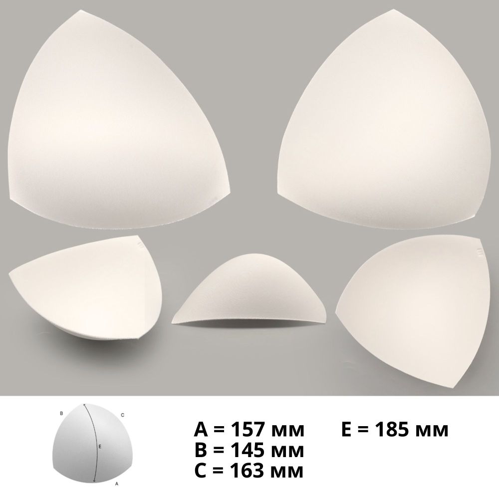 Бельевые чашечки для купальника Antynea б/уст. с равном. наполн., (FN-20), разм.2 (90-95), 02-пригл.белый, 1 пара