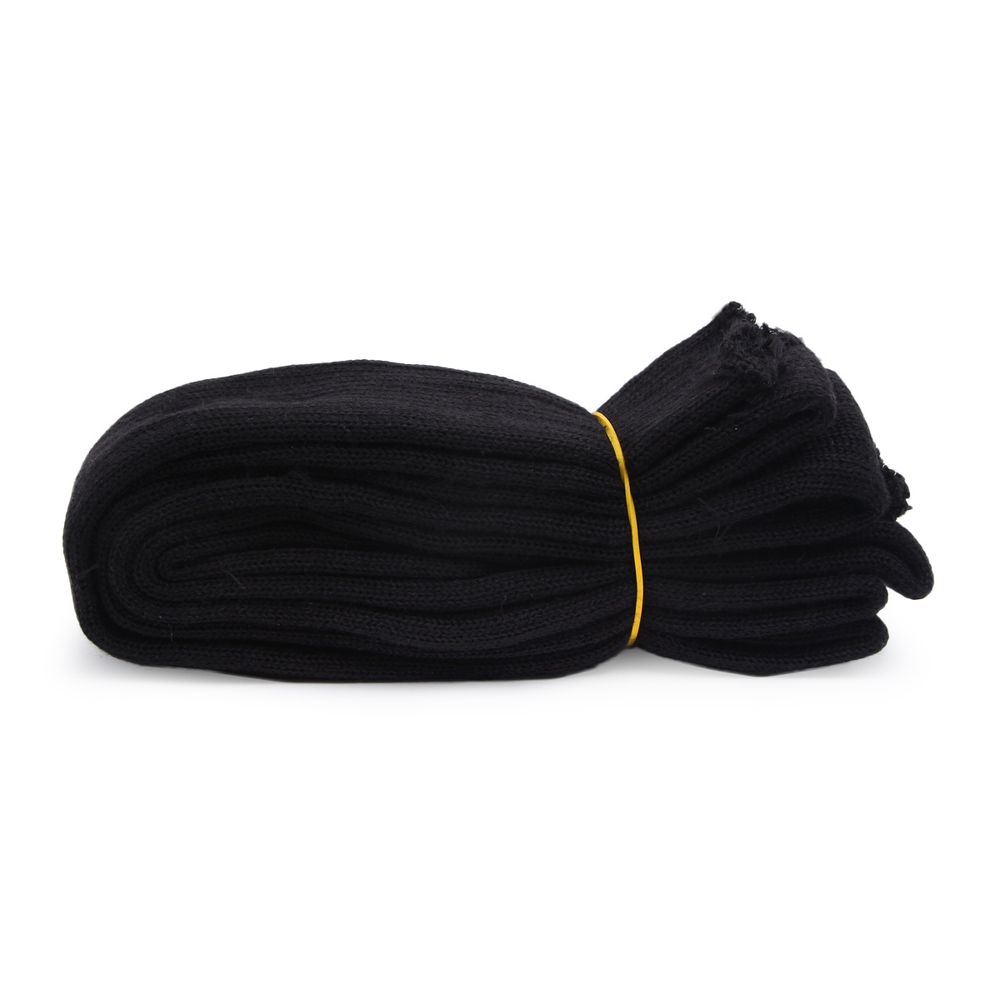 Манжеты трикотажные рукава 7.0 см / 3 метра, плотные, 004 черный